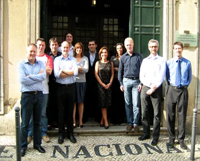 Isabel (centre) and the members of the Portugal IRI review team